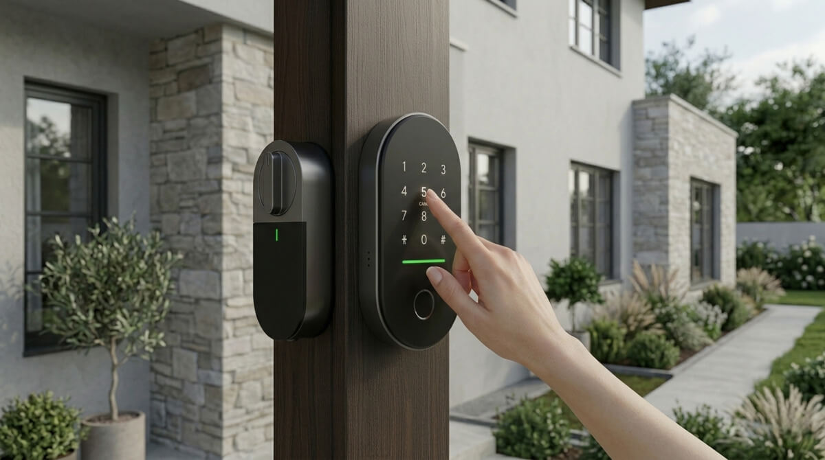 Keypad K6 installé à l'extérieuren format 16:9