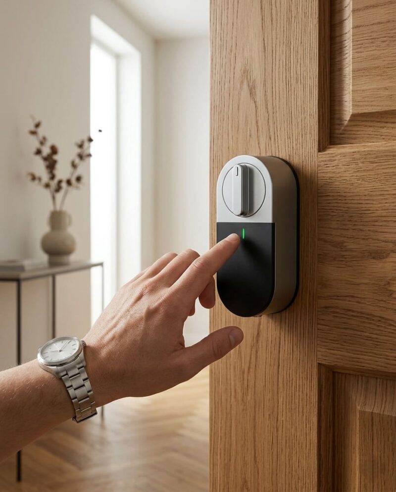 Activation d’un module retrofit T31 DiversiHub sur une porte en bois