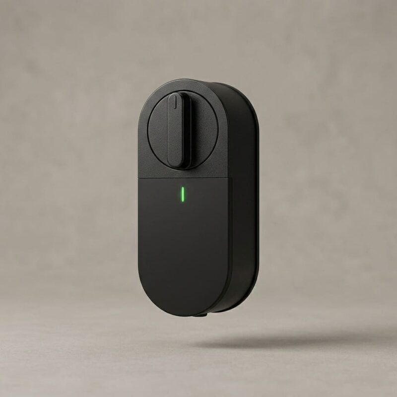 Module de serrure connectée DiversiHub – design noir minimaliste