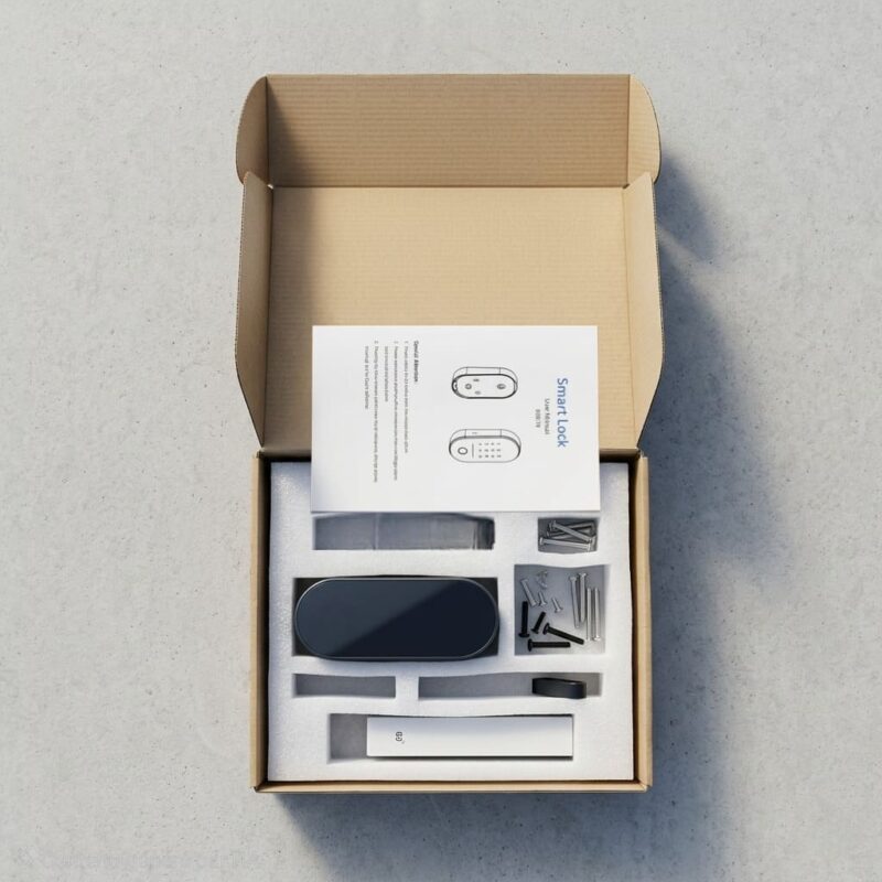 Contenu de la boîte de la serrure connectée T31 DiversiHub – kit complet