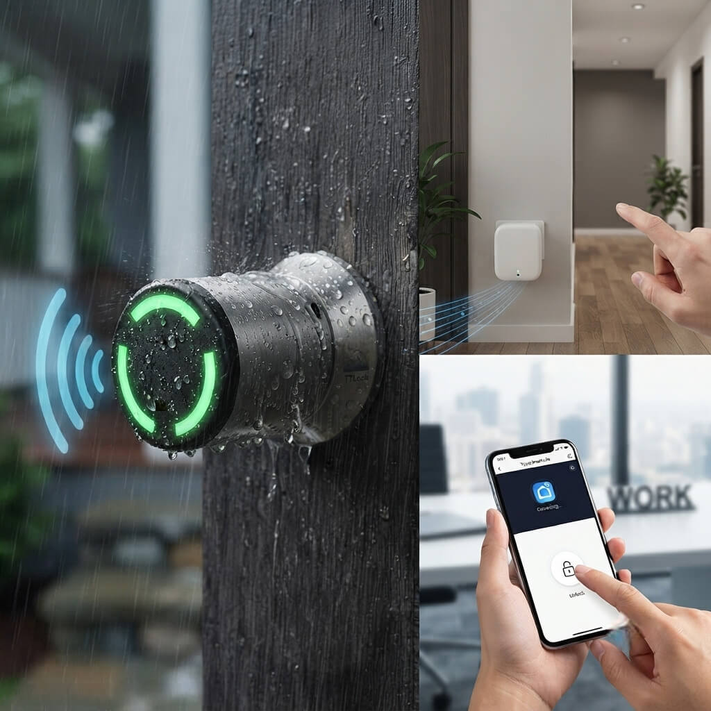 Ouverture du cylindre connectée a distance avec une passerelle wifi