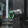 cylindre-connectee-ip65 (2) Cylindre connecté IP65 installé sur une porte d’entrée à l'extérieur résiste à la pluie, Smart Access DiversiHub