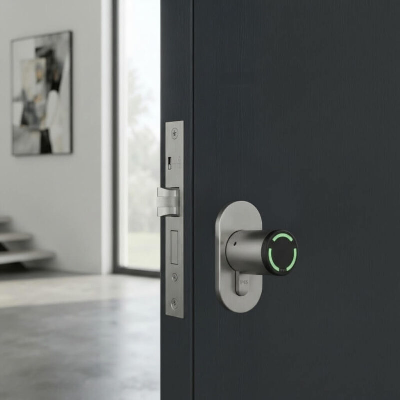 cylindre-connectee-ip65 (9) Cylindre connecté IP65 installé sur une porte d’entrée, Smart Access DiversiHub