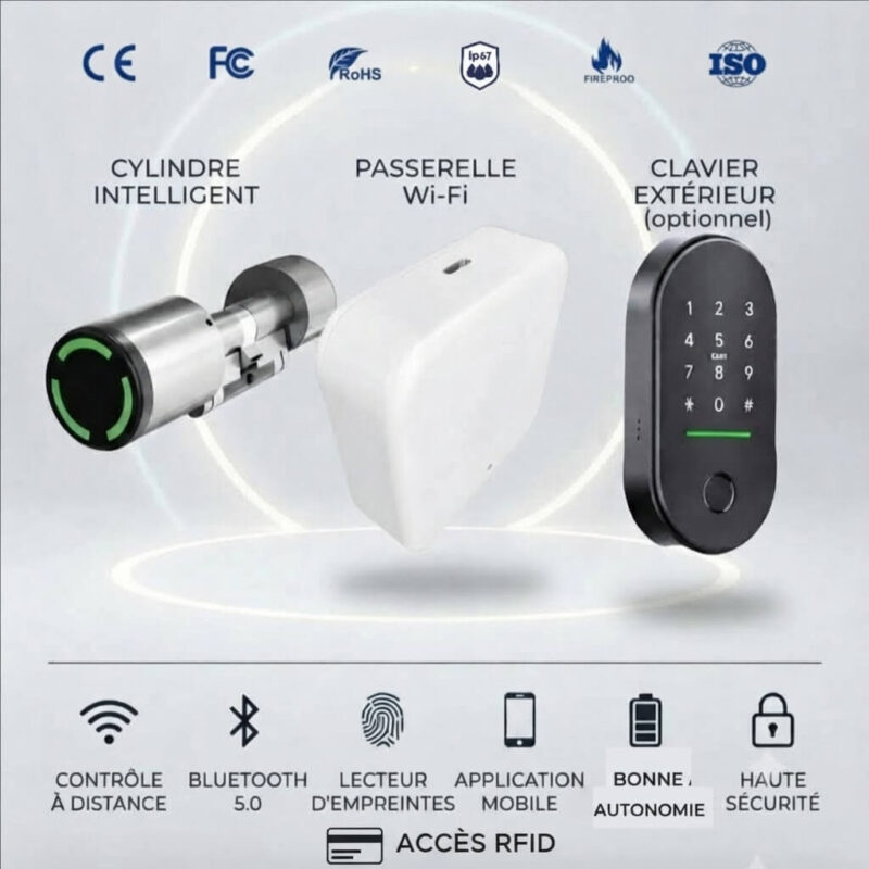 pack-cylindre-connecte-ttlock-passerelle-wifi Pack cylindre connecté TTLock IP65 avec passerelle WiFi